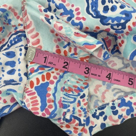 Lilly Pulitzer Womens Walsh Shorts Size 2 Cotton Shell Me About It Novelty Print - Picture 9 of 10